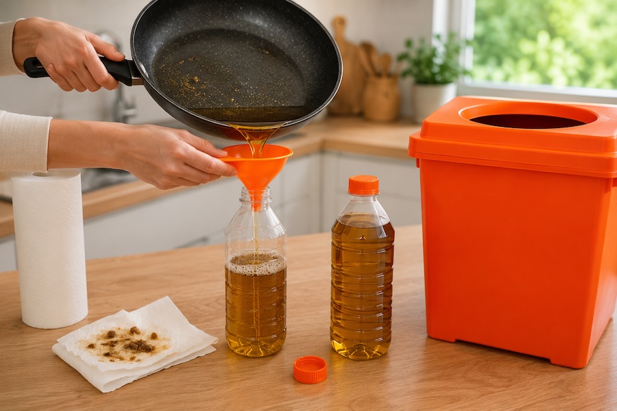 Cómo reciclar aceite de cocina